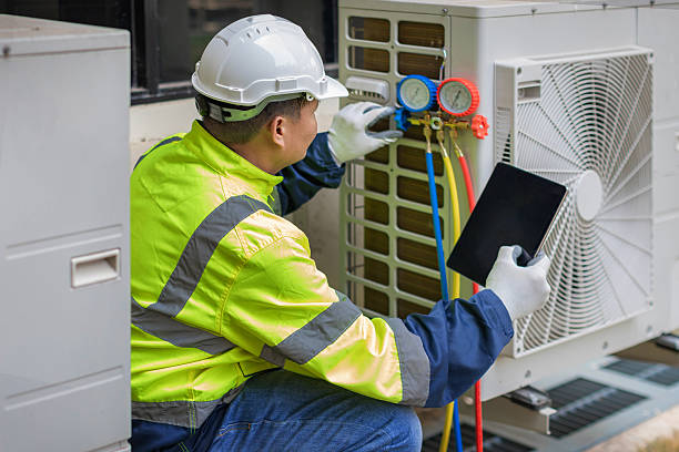 Professional Air Duct Cleaning technician working in Tremont, IL